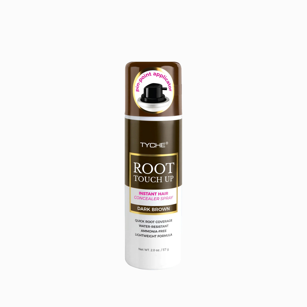 Tyche Root Touch Up Spray – Dark Brown – 2.0 oz - ANNS BEAUTY SUPPLY