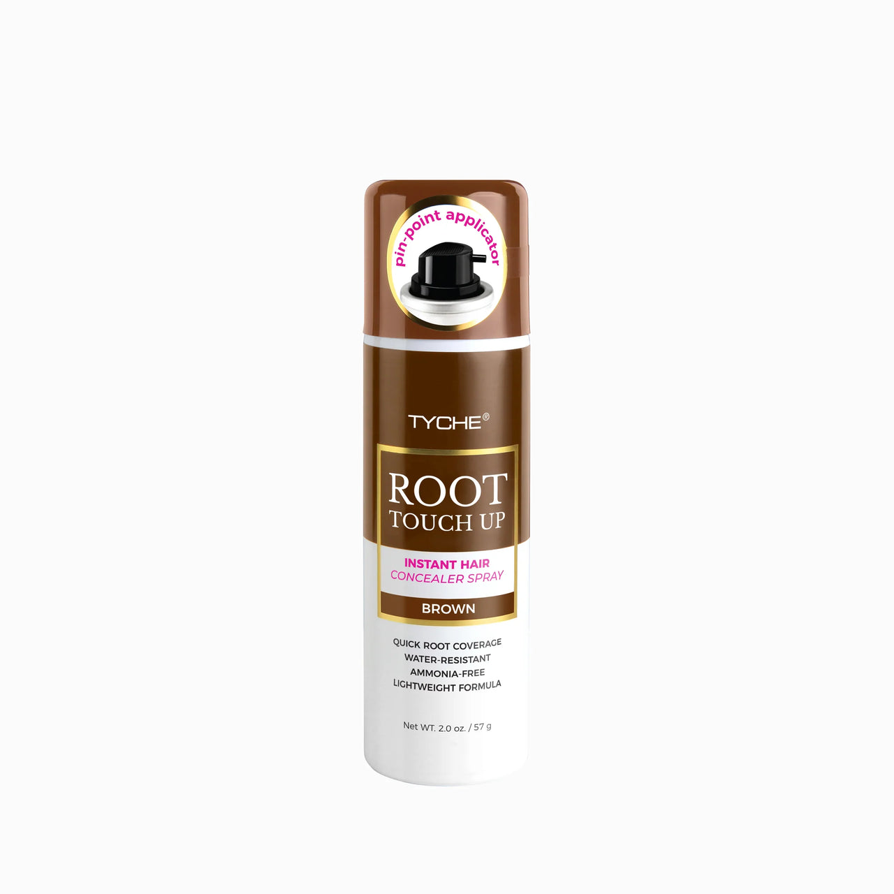 Tyche Root Touch Up Spray – Brown – 2.0 oz - ANNS BEAUTY SUPPLY