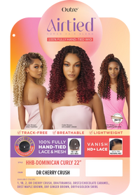 Outre Airtied Human Hair Blend Vanish HD+ Lace Front Wig HHB-Dominican Curly 22