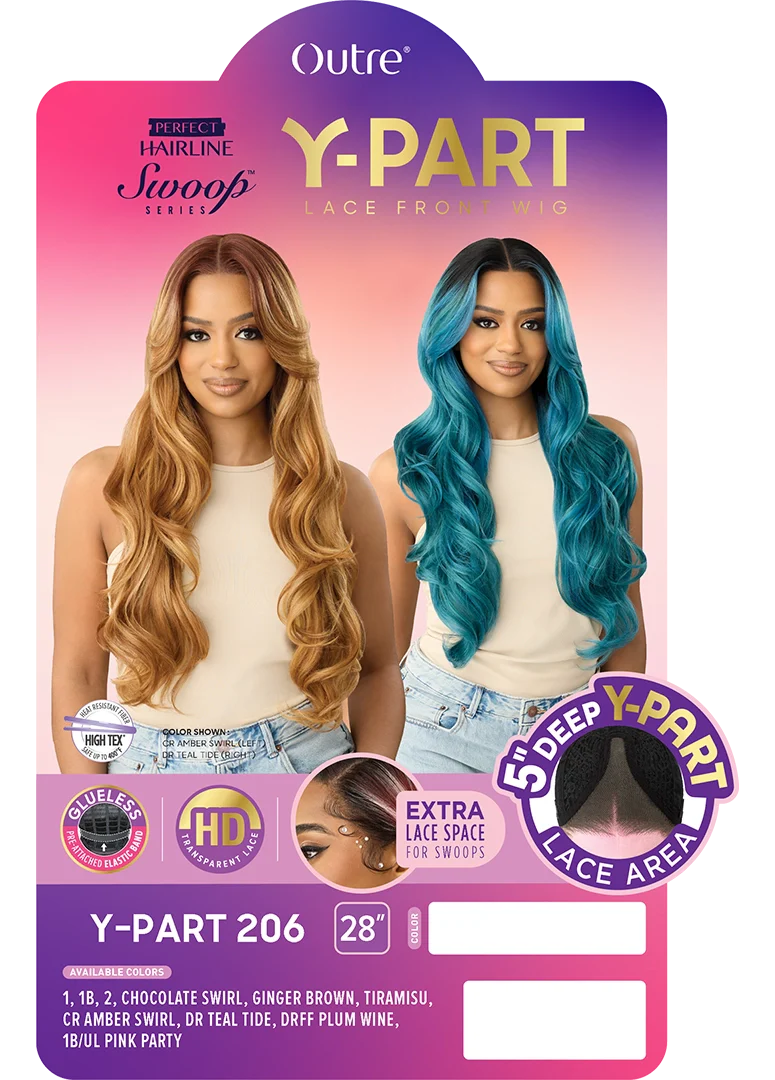 Outre Perfect Hairline Swoop Series Y-Part Frontal Lace Front Wig Y-Part 206 QLPHLSSYP206 - ANNS BEAUTY SUPPLY