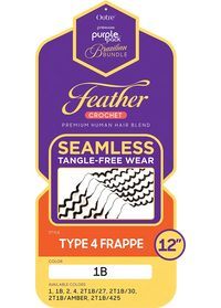 Outre Premium Purple Pack Brazilian Bundle Feather Crochet Type 4 Frappe 12