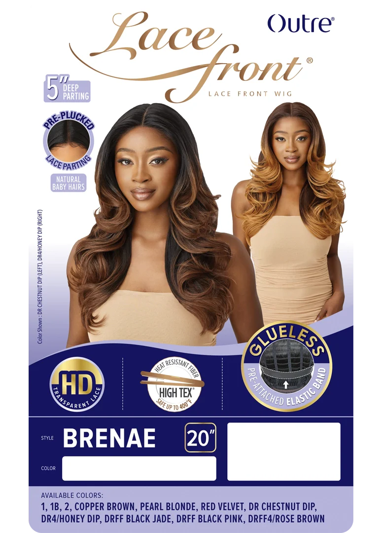 Outre Synthetic Glueless HD Transparent Lace Front Wig Brenae QLBRE - ANNS BEAUTY SUPPLY