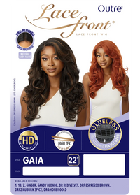 Outre Synthetic Glueless HD Transparent Lace Front Wig Gaia QLGAI * - ANNS BEAUTY SUPPLY