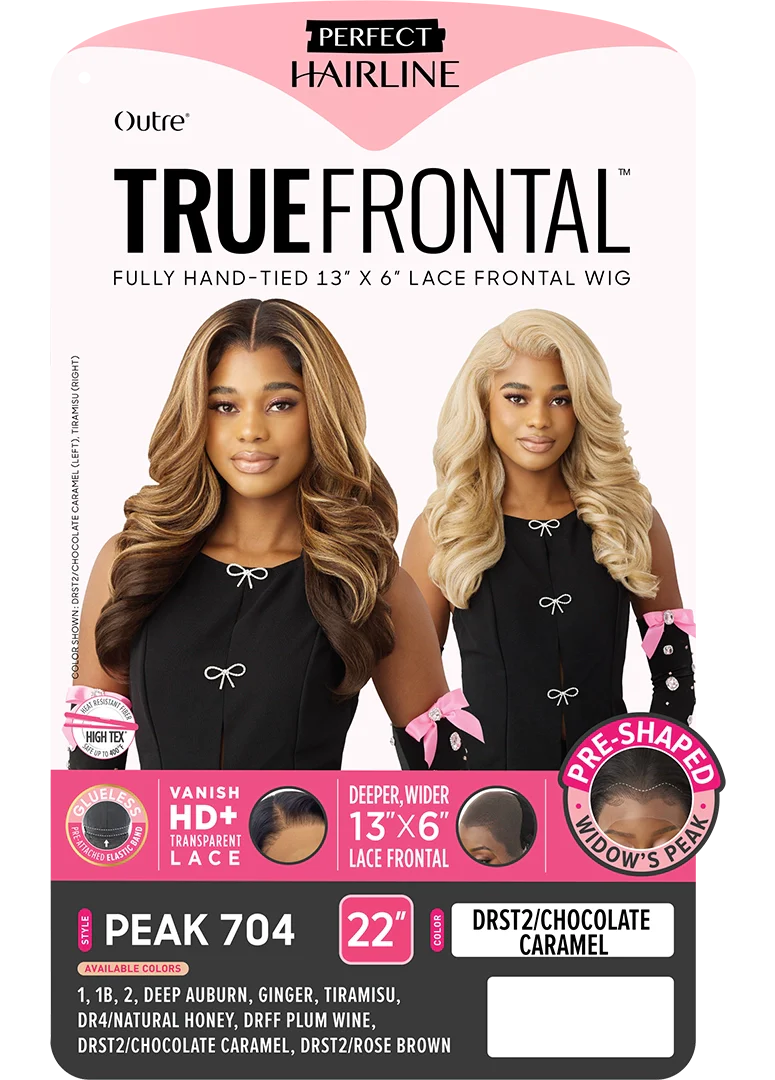 Outre Perfect Hairline True Frontal  13"x 6" HD Transparent Lace Front Wig Peak 704 QLPHLTFPK4 - ANNS BEAUTY SUPPLY