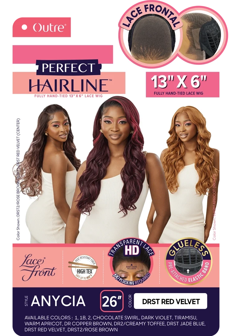 Outre Perfect Hairline 360 Frontal Lace 13"x 6" HD Transparent Lace Front Wig Anycia QLPHLANY - Elevate Styles