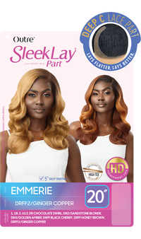 Outre Synthetic Sleek Lay Part HD Transparent Lace Front Wig Emmerie 20