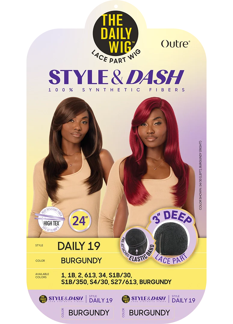 Outre The Daily Wig Style and Dash Lace Part Wig Daily 19 24 Inch QPDSDAI19 - ANNS BEAUTY SUPPLY