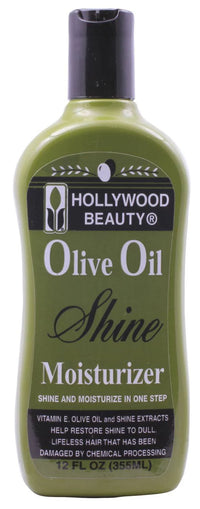 Hollywood Beauty Olive Oil Shine Moisturizer 12 oz - ANNS BEAUTY SUPPLY