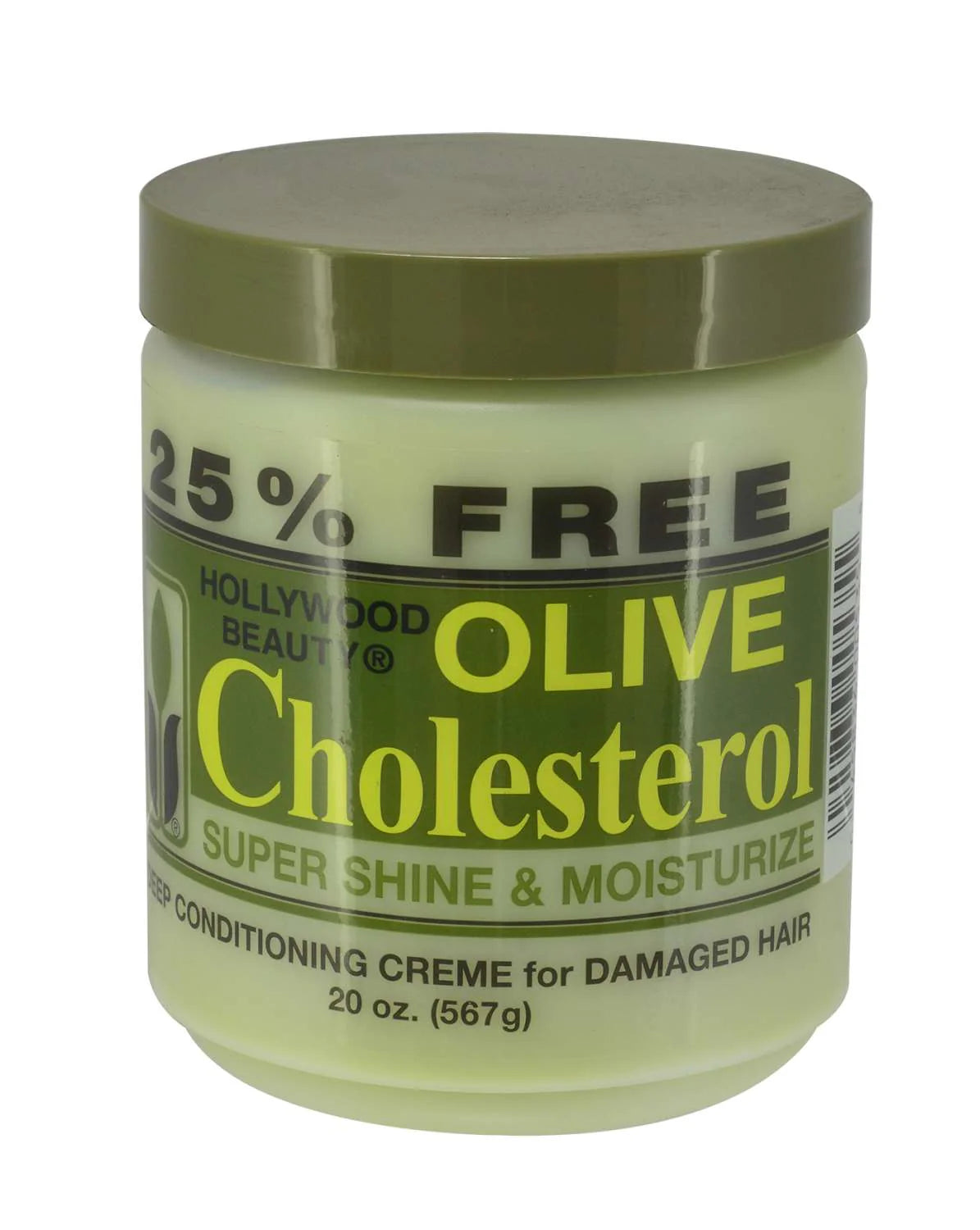 Hollywood Beauty Olive Cholesterol Deep Conditioning Creme 20 oz - ANNS BEAUTY SUPPLY