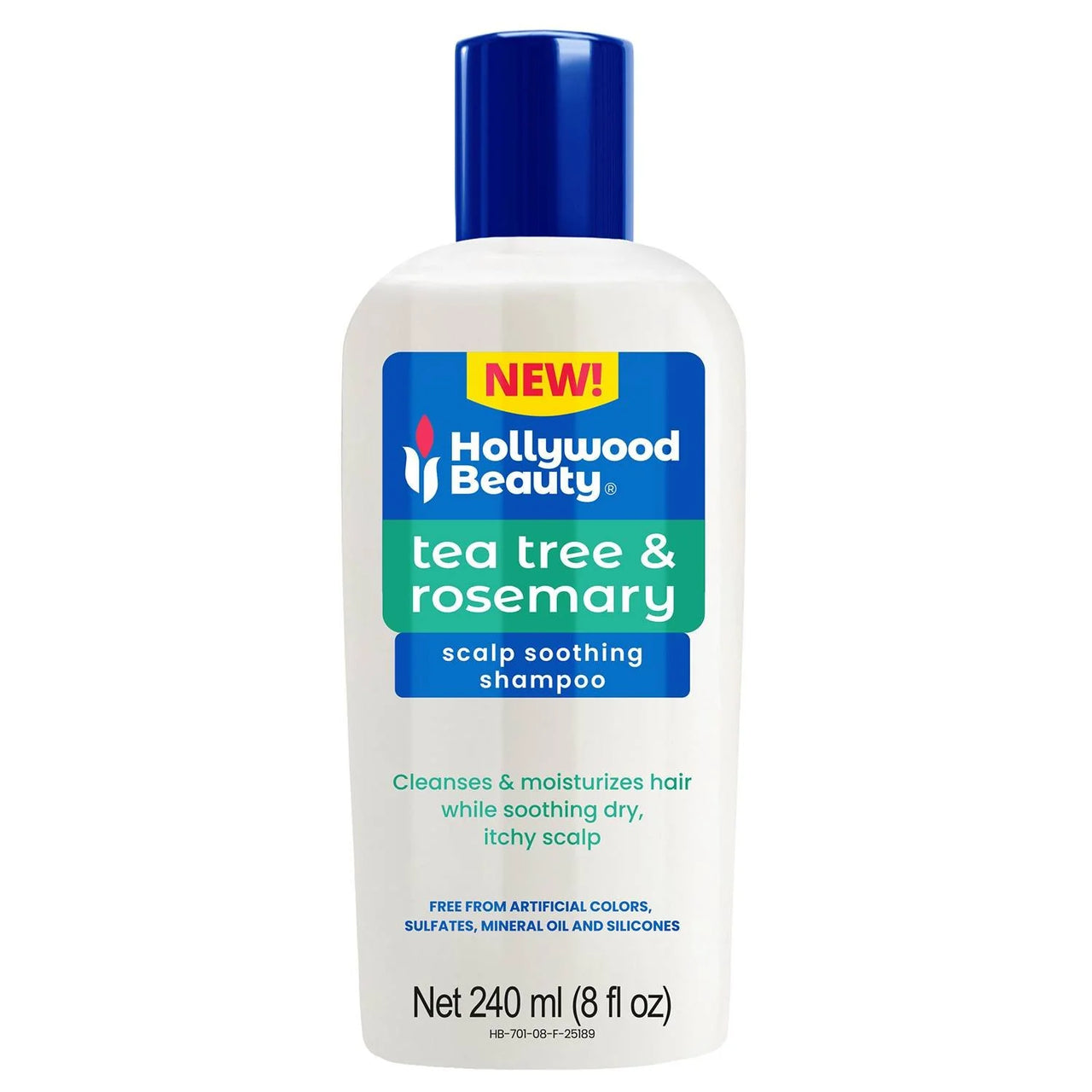 Hollywood Beauty Tea Tree & Rosemary Scalp Soothing Shampoo 8 oz