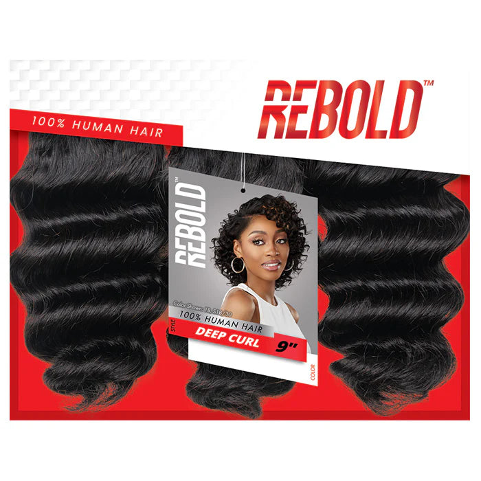 Sensationnel Rebold 100 Percent Human Hair Deep Curl 3 Piece Weave Set 9 Inch - ANNS BEAUTY SUPPLY