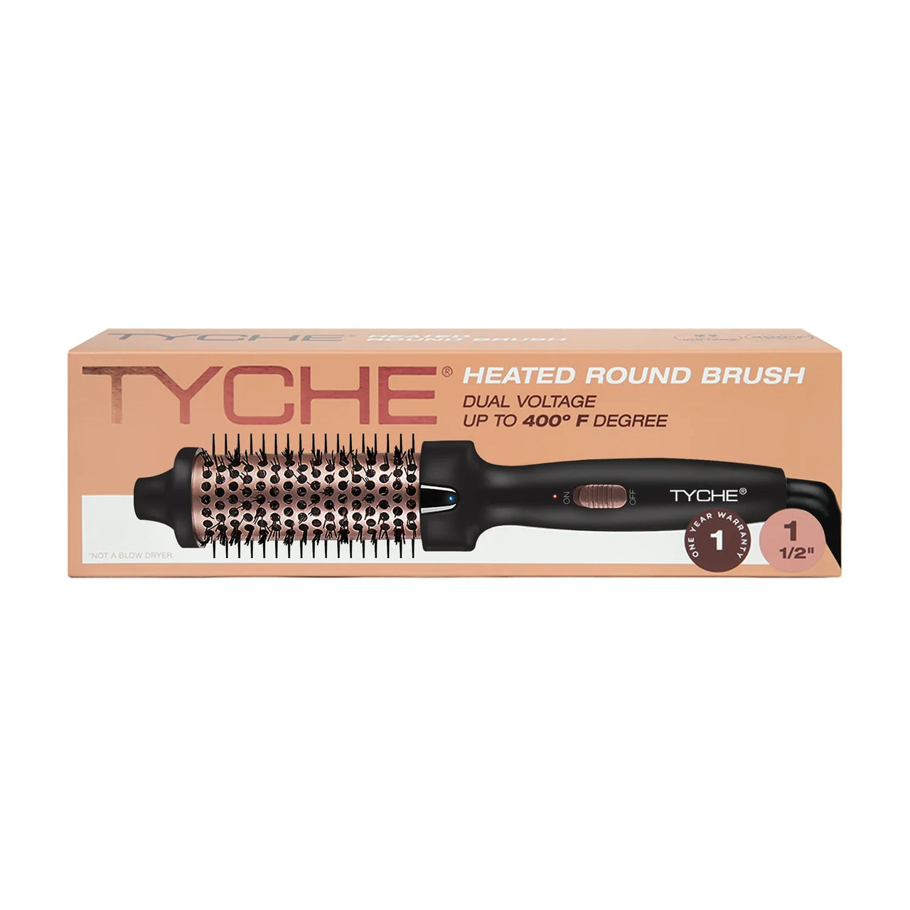 Tyche Heated Round Brush – 1½" - ANNS BEAUTY SUPPLY