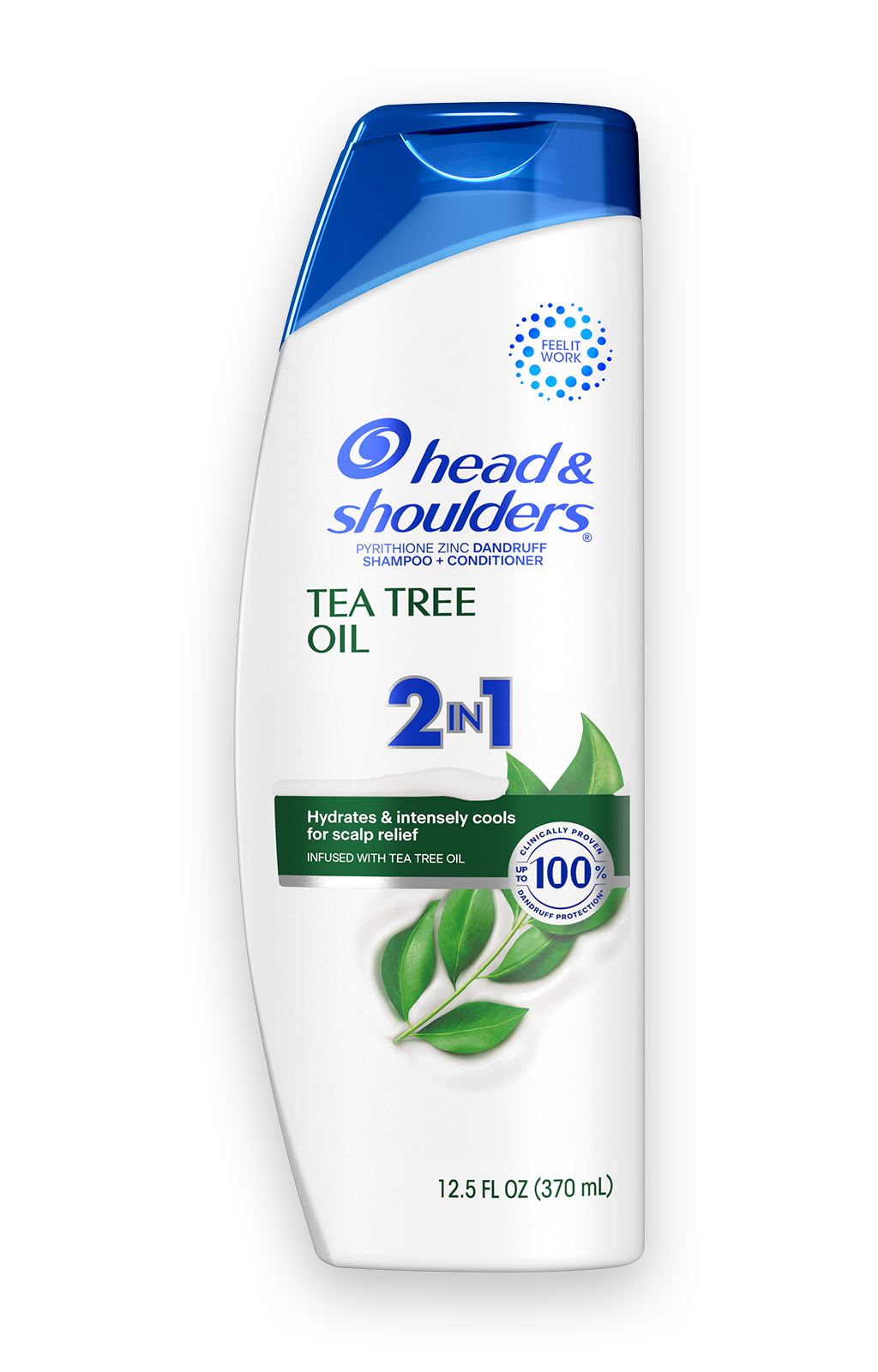 Head & Shoulders Tea Tree Oil 2 In 1 Dandruff Shampoo + Conditioner 12.5 FL OZ (370 mL)