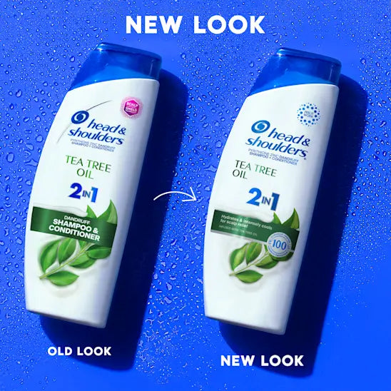 Head & Shoulders Tea Tree Oil 2 In 1 Dandruff Shampoo + Conditioner 12.5 FL OZ (370 mL)