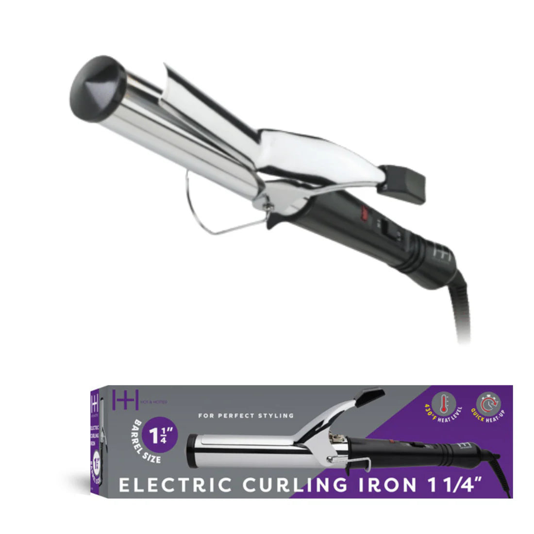 Hot & Hotter Electric Curling Iron 1 ¼” #5514 - ANNS BEAUTY SUPPLY
