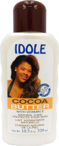 Idole Cocoa Butter Lotion with Vitamin E 10.5 fl oz – Natural Skin Protection & Hydration
