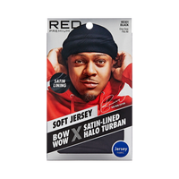 RED by Kiss Bow Wow X Satin-Lined Halo Turban – Black HD301 - ANNS BEAUTY SUPPLY