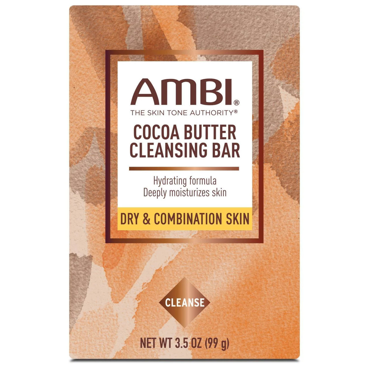 Ambi Cocoa Butter Cleansing Bar for Dry & Combination Skin – 3.5 oz