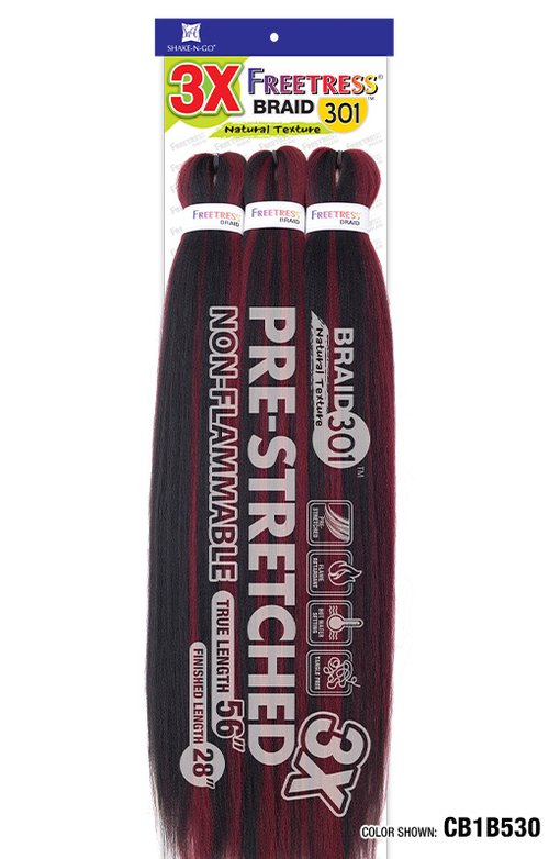 Freetress 3X Natural Texture Pre-Stretched Braid 301 - 28' - ANNS BEAUTY SUPPLY