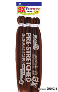 Freetress 3X Natural Texture Pre-Stretched Braid 301 - 28' - ANNS BEAUTY SUPPLY