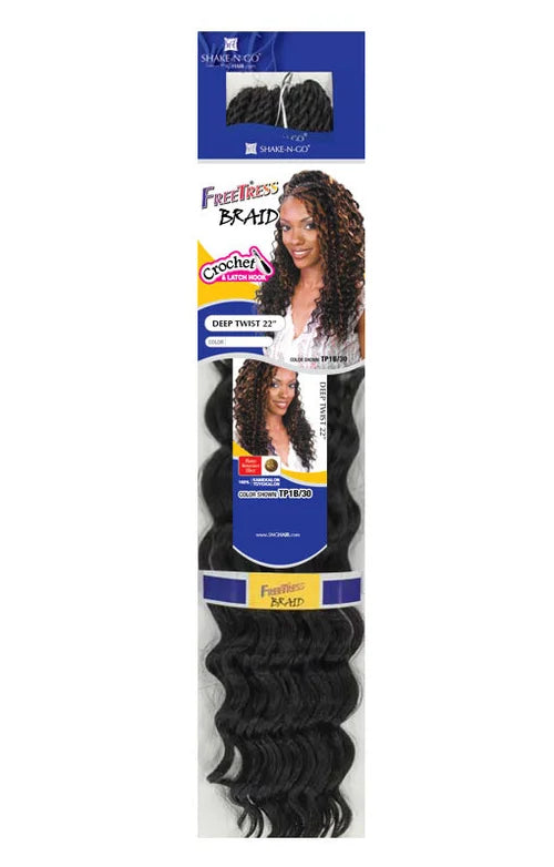 Freetress Crochet Braid - DEEP TWIST 22"