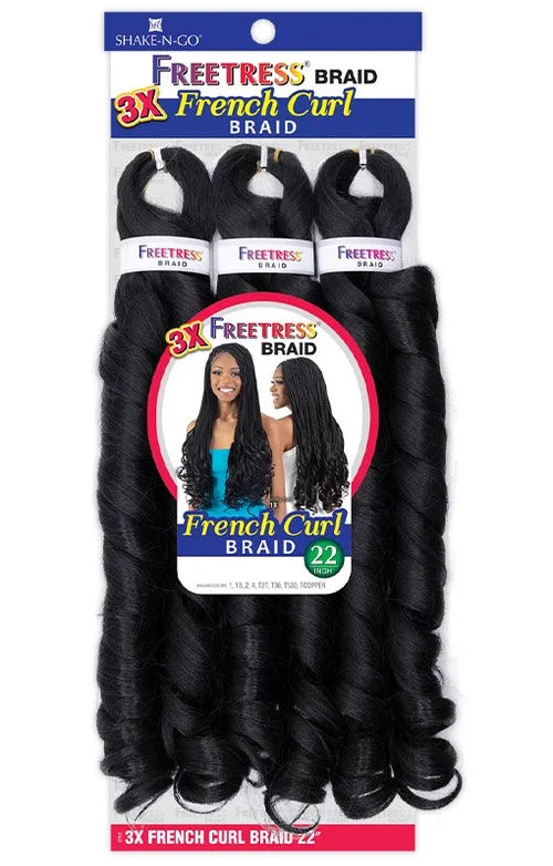 Shake-N-Go FreeTress Braid – 3X French Curl Braid 22"