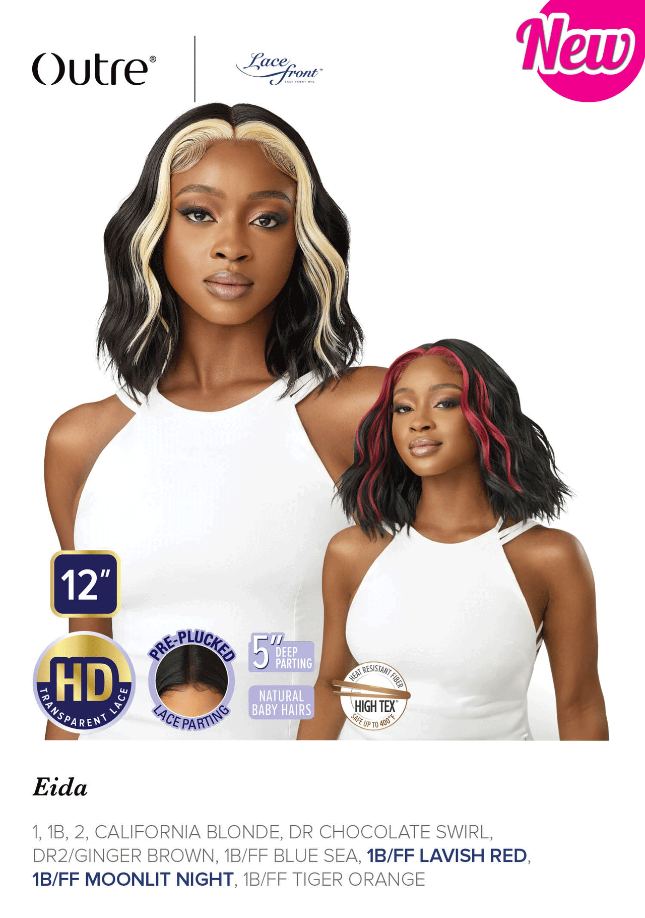 Outre HD Transparent Lace Pre-Plucked 5" Deep Part Lace Front Wig Eida QLEID - ANNS BEAUTY SUPPLY