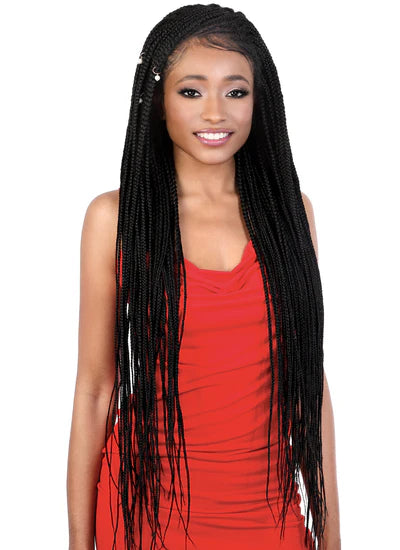 Motown Tress 13x4 Lace Box Braid Wig L134.BOX38 Color 1B - ANNS BEAUTY SUPPLY