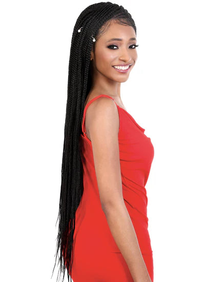 Motown Tress 13x4 Lace Box Braid Wig L134.BOX38 Color 1B - ANNS BEAUTY SUPPLY