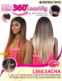 Motown Tress HD 360 Spinable Lace Part Wig L360.SACHA - ANNS BEAUTY SUPPLY