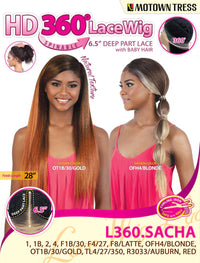 Motown Tress HD 360 Spinable Lace Part Wig L360.SACHA - ANNS BEAUTY SUPPLY