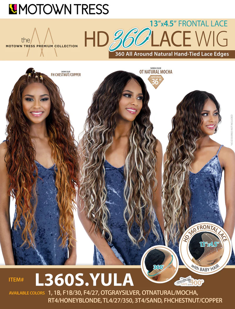Motown Tress HD 360 All Around HD 13x4.5 Lace Front Wig L360S.YULA - ANNS BEAUTY SUPPLY