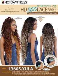 Motown Tress HD 360 All Around HD 13x4.5 Lace Front Wig L360S.YULA - ANNS BEAUTY SUPPLY