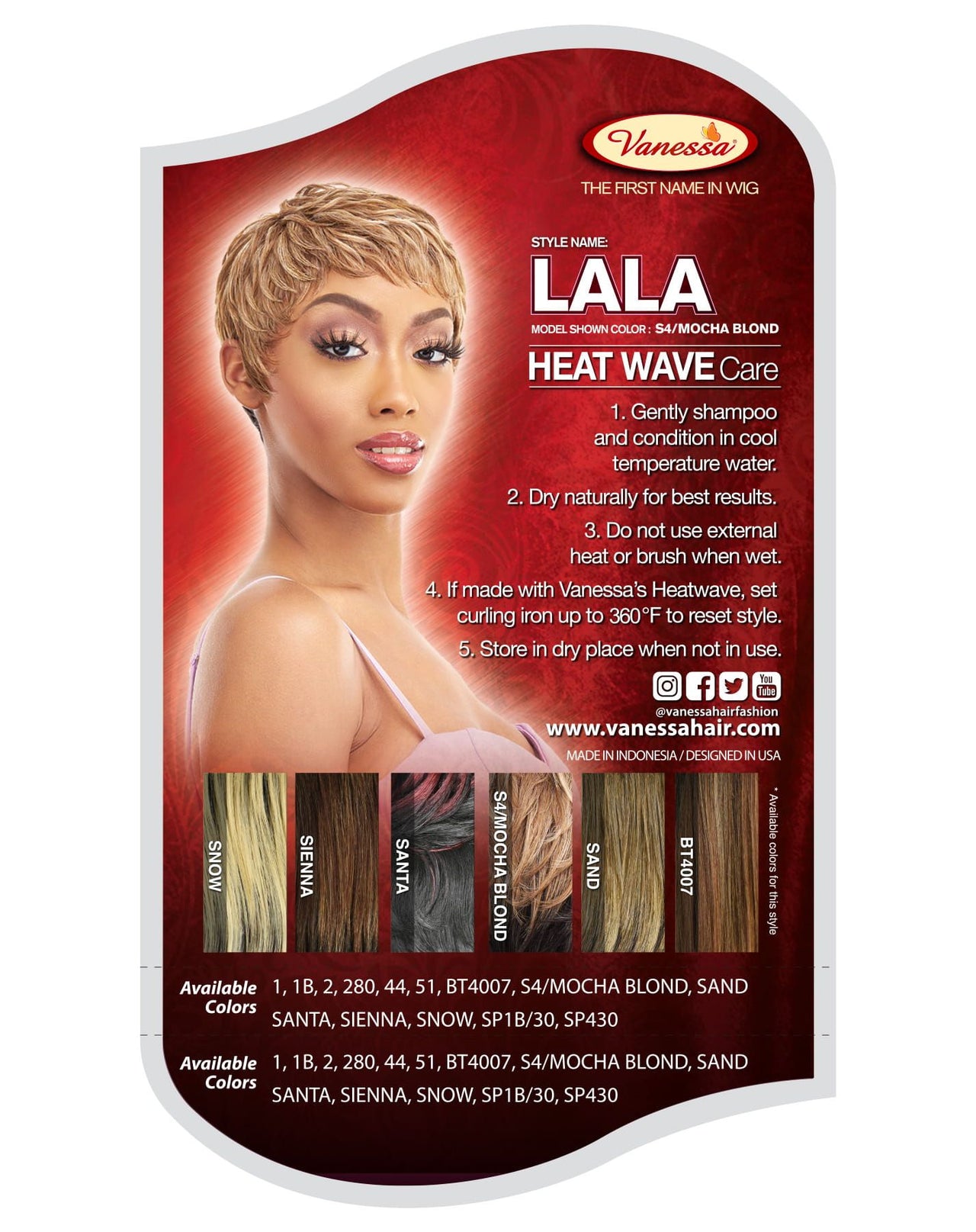 Vanessa Fashion Full Wig Lala - ANNS BEAUTY SUPPLY