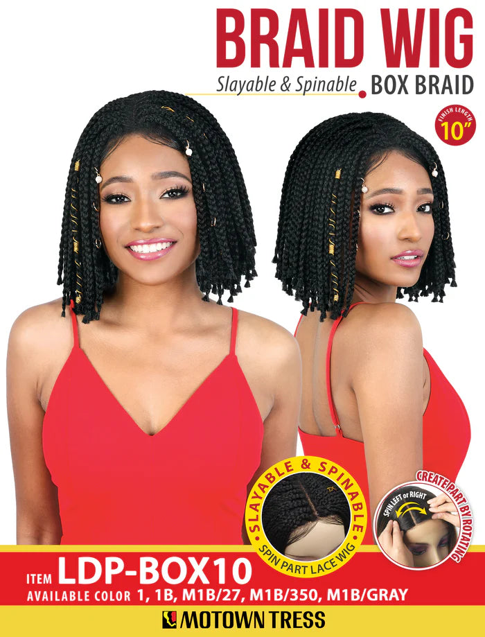 Motown Tress Box Braid Slayable & Spinable Part Lace Wig LDP BOX10 - ANNS BEAUTY SUPPLY