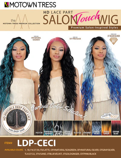 Motown Tress Salon Touch HD Lace Part Wig LDP-CECI - ANNS BEAUTY SUPPLY