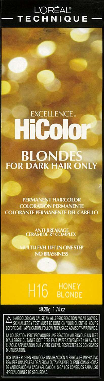 L'Oréal Technique Excellence HiColor H16 Honey Blonde - Permanent Hair Color for Dark Hair - ANNS BEAUTY SUPPLY