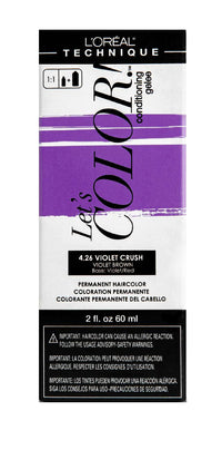 L’Oréal Technique Let's COLOR Permanent Gel Hair Color – 4.26 Violet Crush (Violet Brown, Violet/Red Base) – 2 fl oz - ANNS BEAUTY SUPPLY