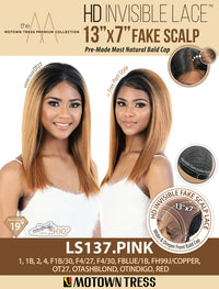 Motown Tress 13x7 HD Invisible Fake Scalp Lace Front Wig LS137.PINK - ANNS BEAUTY SUPPLY