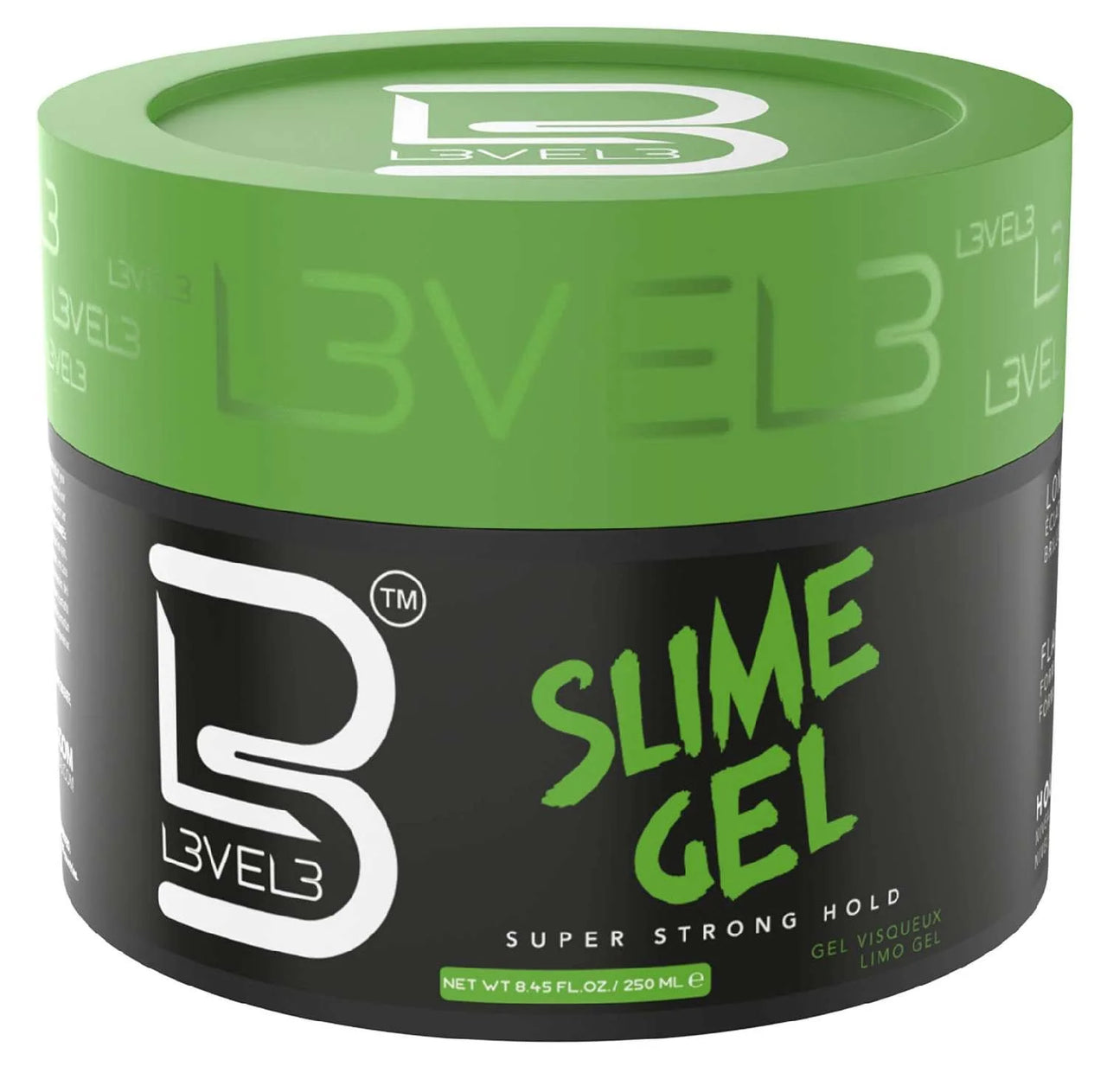 L3VEL3 Slime Gel Super Strong Hold Hair Styling Gel 8.45 oz