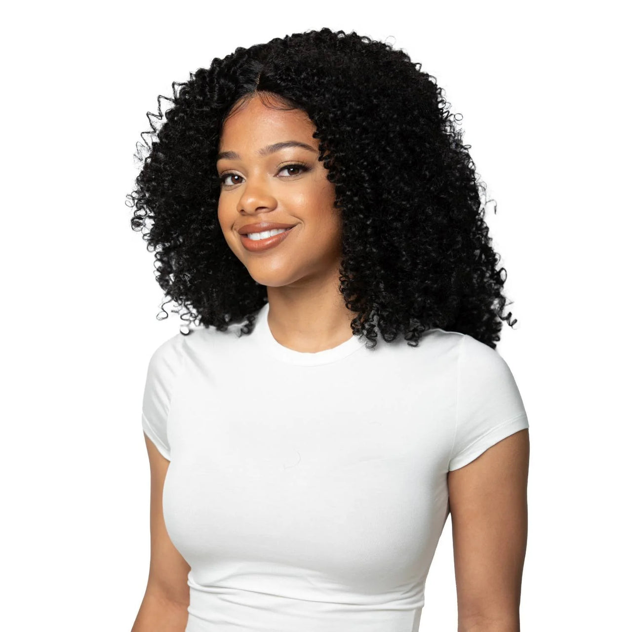 Urban Beauty Queen B Natural Lace Front Deep Part Curly Wig LW351 Kalifa