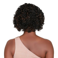 Urban Beauty Queen B Natural Lace Front Deep Part Short Curly Wig LW387 Tobi
