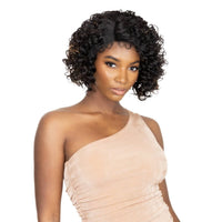 Urban Beauty Queen B Natural Lace Front Deep Part Short Curly Wig LW387 Tobi