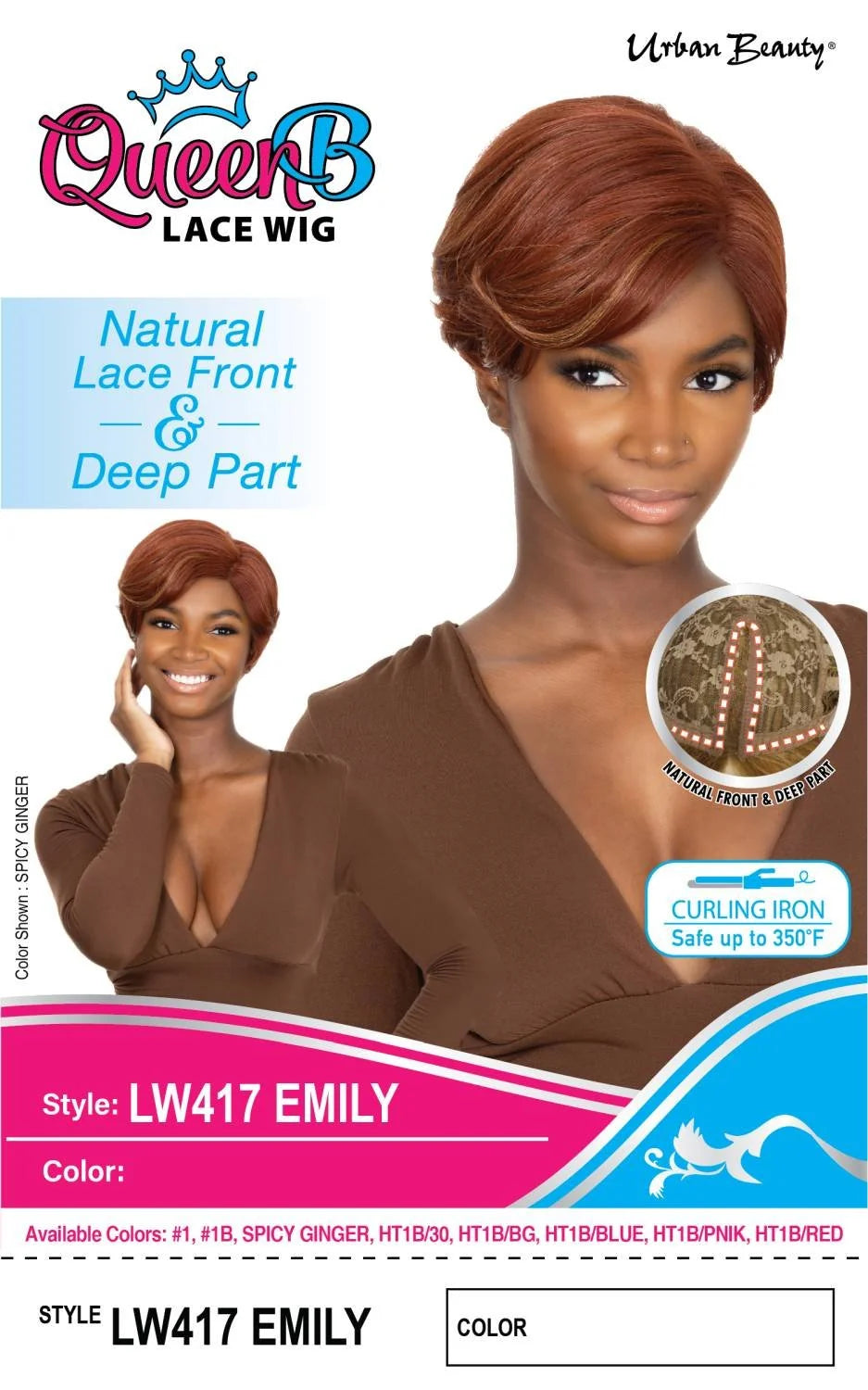 Urban Beauty Queen B Lace Wig LW417 Emily