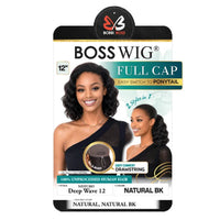 Bobbi Boss 100% Unprocessed Human Hair Full Cap Drawstring Wig – Deep Wave 12
