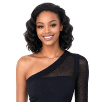 Bobbi Boss 100% Unprocessed Human Hair Full Cap Drawstring Wig – Deep Wave 12