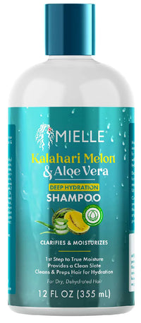 Mielle Kalahari Melon Aloe Vera Deep Hydration Shampoo Moisturizing Cleanse 12oz - ANNS BEAUTY SUPPLY