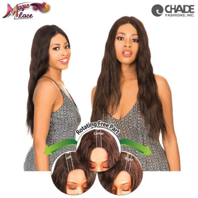 New Born Free Magic Lace Rotating Free Part Long Straight Synthetic Wig MLI321