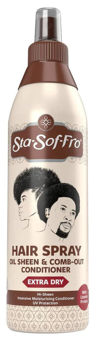 Sta-Sof-Fro Hair Spray Oil Sheen & Comb-Out Conditioner – Extra Dry 8.45 Oz - ANNS BEAUTY SUPPLY