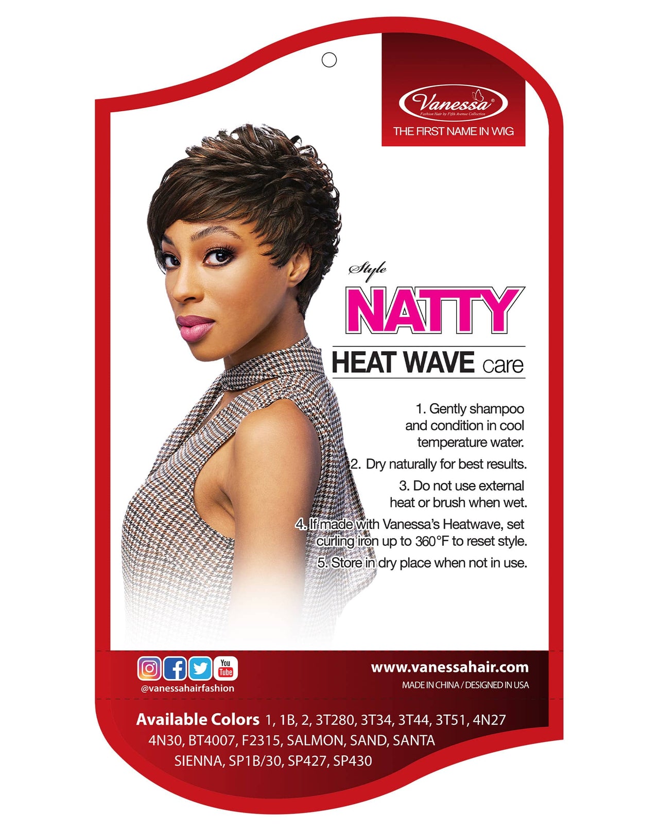 Vanessa Fashion Full Wig Natty - ANNS BEAUTY SUPPLY